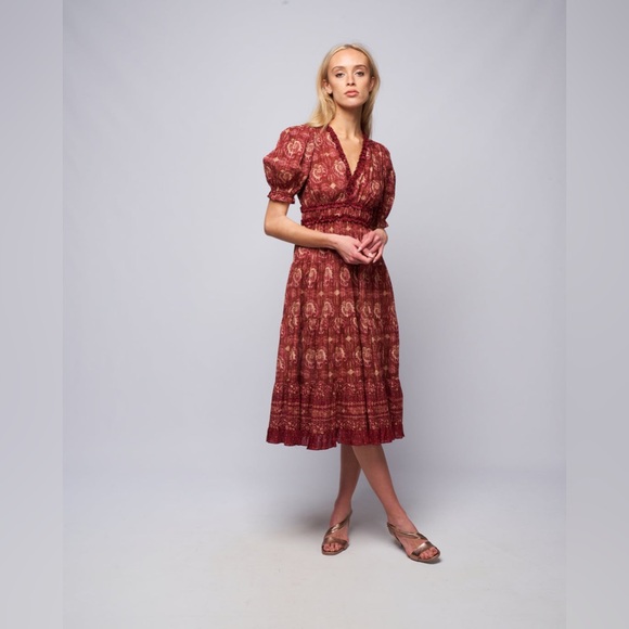 Ulla Johnson Elli Dress Amaranthus Size 8 – Floor Sample, Paper Tag Only - Picture 2 of 13